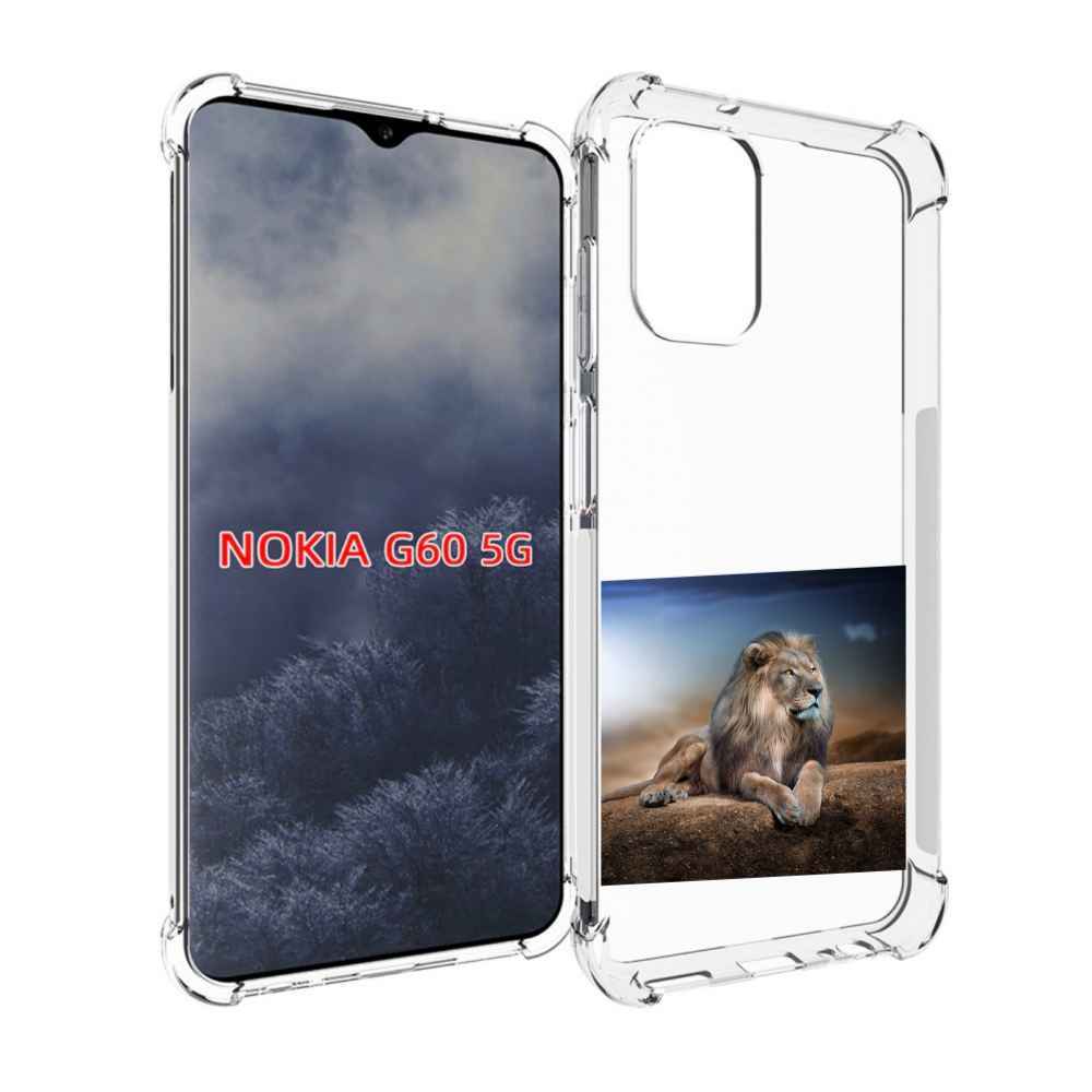 

Чехол MyPads Лев-наблюдает для Nokia G60 5G, Прозрачный, Tocco