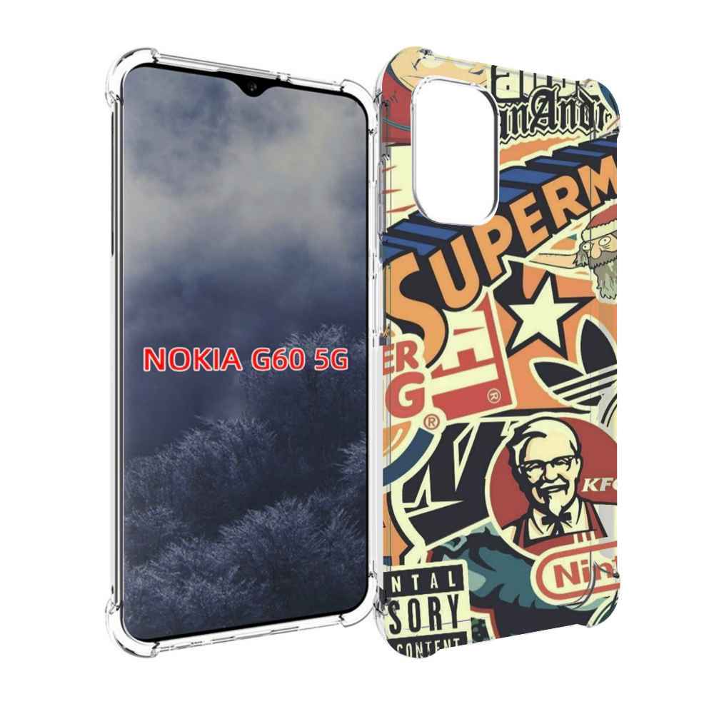 

Чехол MyPads Лейблы-на-постере для Nokia G60 5G, Прозрачный, Tocco
