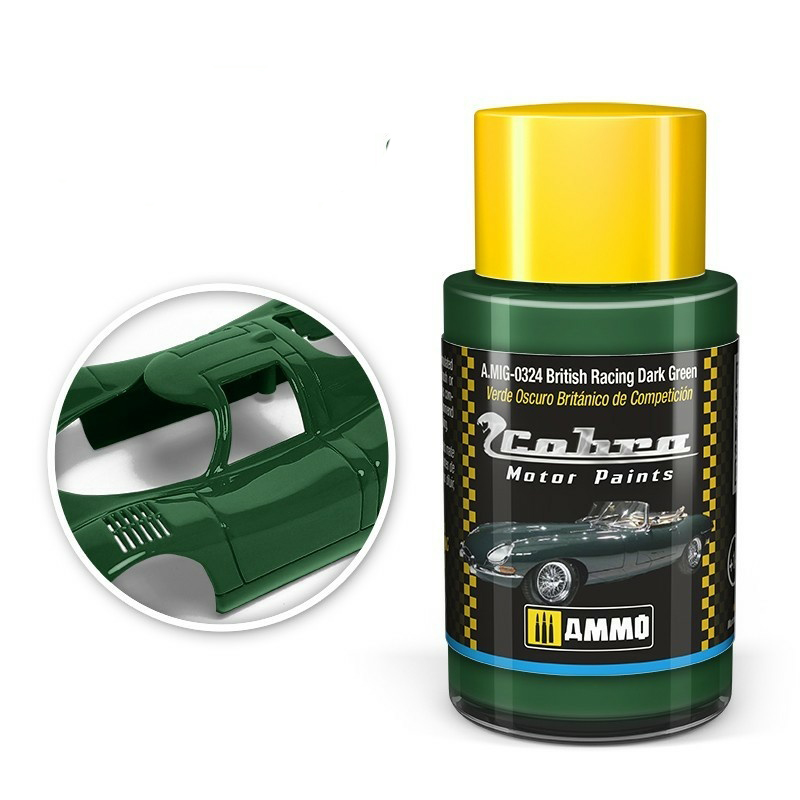 

Акриловая краска Ammo Mig Cobra Motor Britis AMIG0324х, Британский гоночный тёмно-зелёный