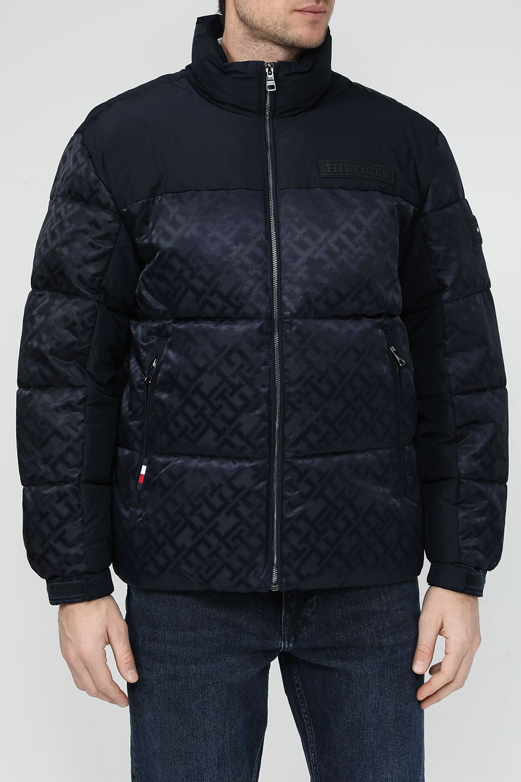 

Куртка мужская Tommy Hilfiger MW0MW33430 синяя L, Синий, MW0MW33430