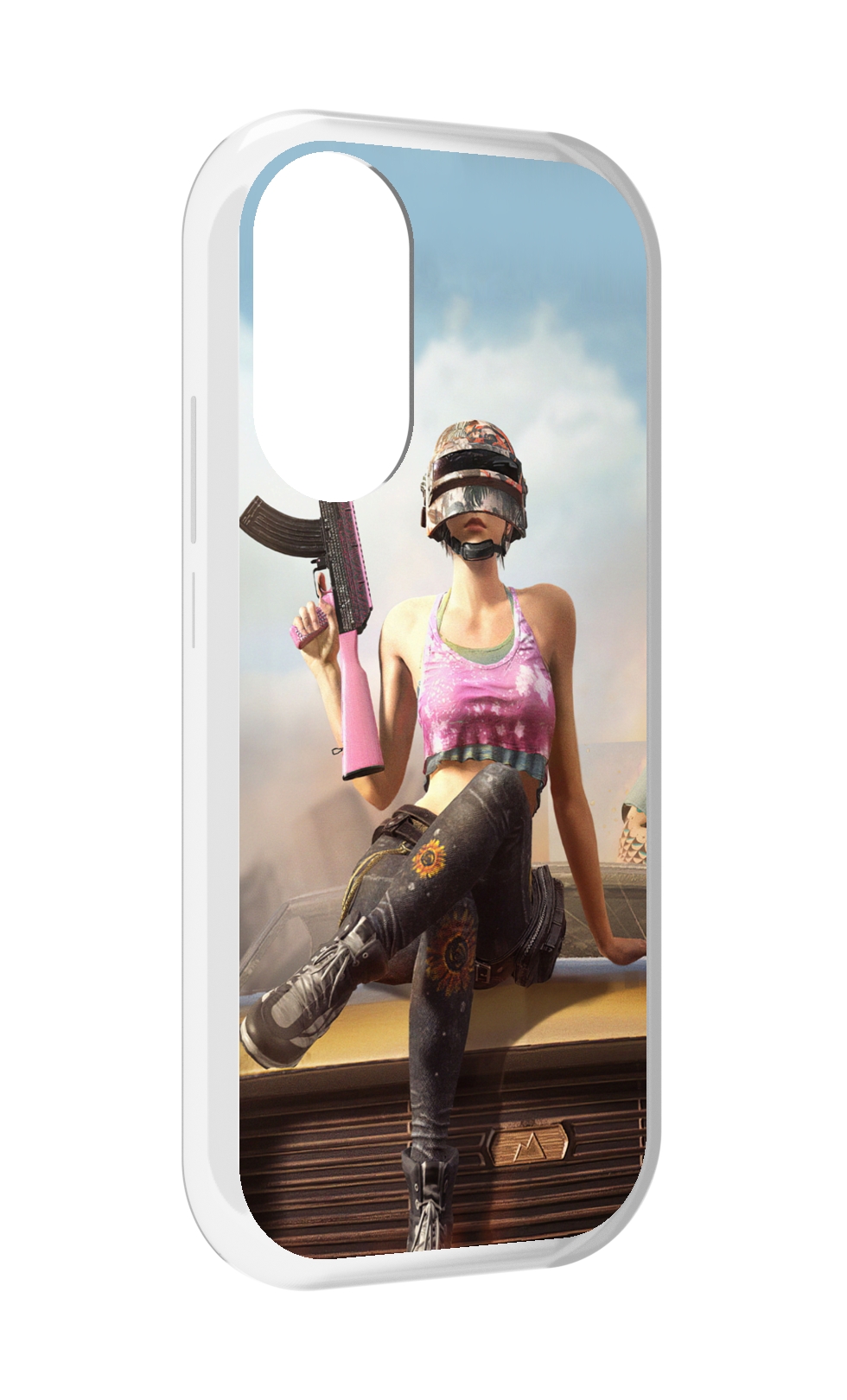 

Чехол MyPads девушка из PUBG для Honor X7, Прозрачный, Tocco