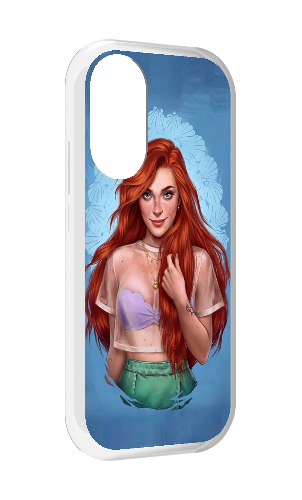 

Чехол MyPads девушка-в-голубом-фоне женский для Honor X7, Прозрачный, Tocco