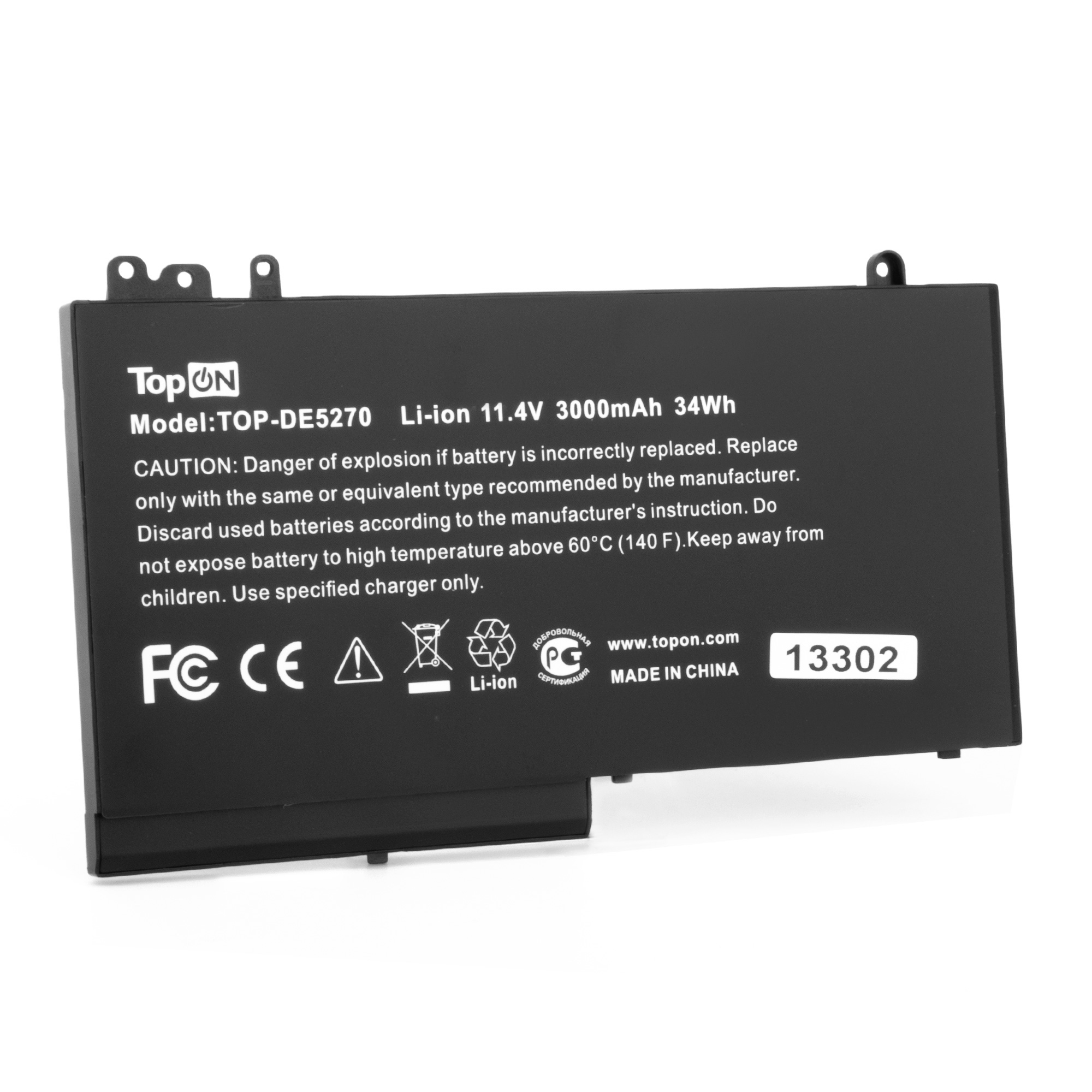 

Аккумулятор для ноутбука TopON TOP-DE5270 3000 мАч 11,4В, TOP-DE5270