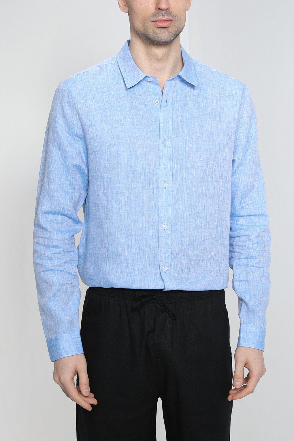 Рубашка мужская D.Molina DM23023472 голубая 46 RU