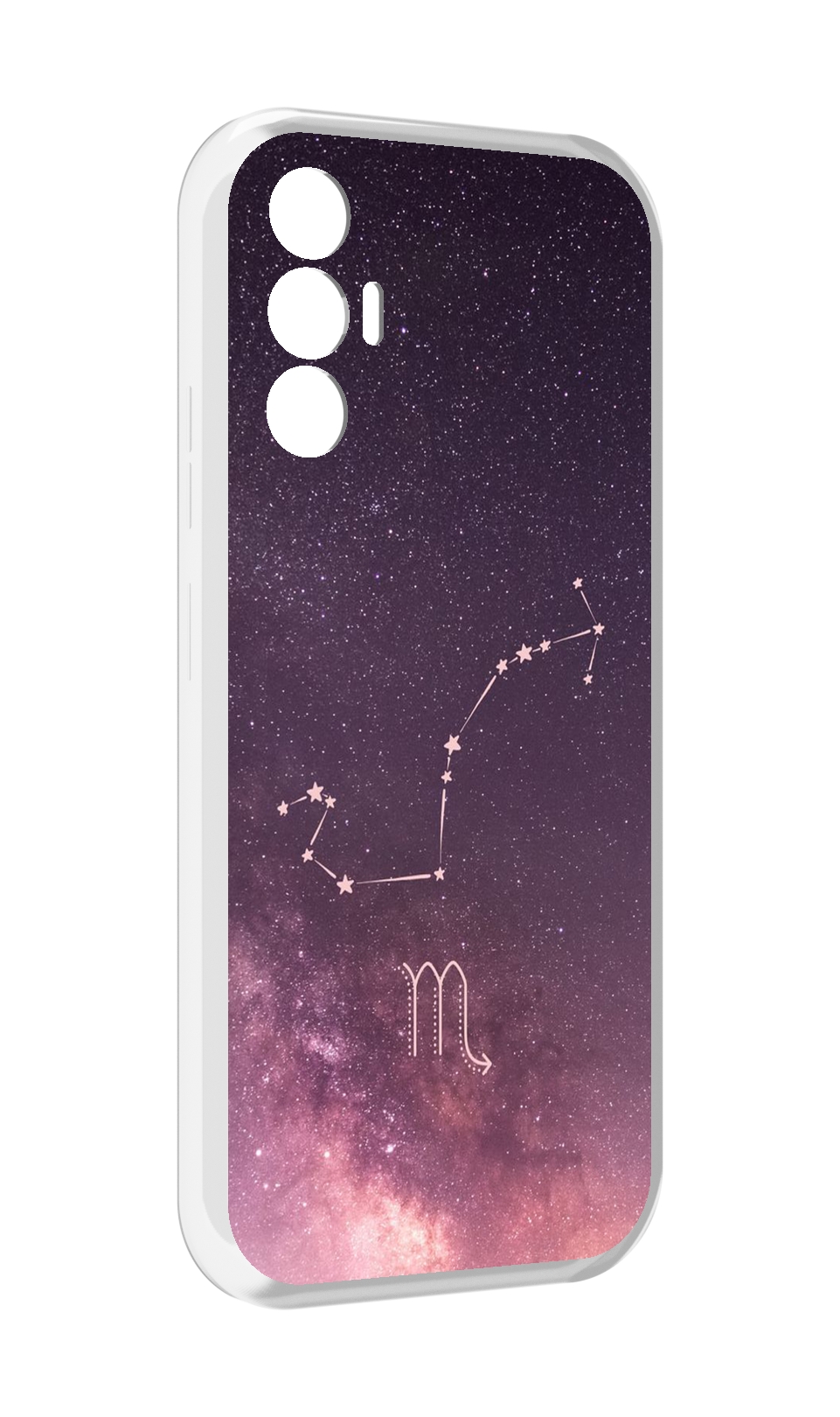 

Чехол MyPads знак зодиака скорпион 4 для Tecno Pova 3, Прозрачный, Tocco