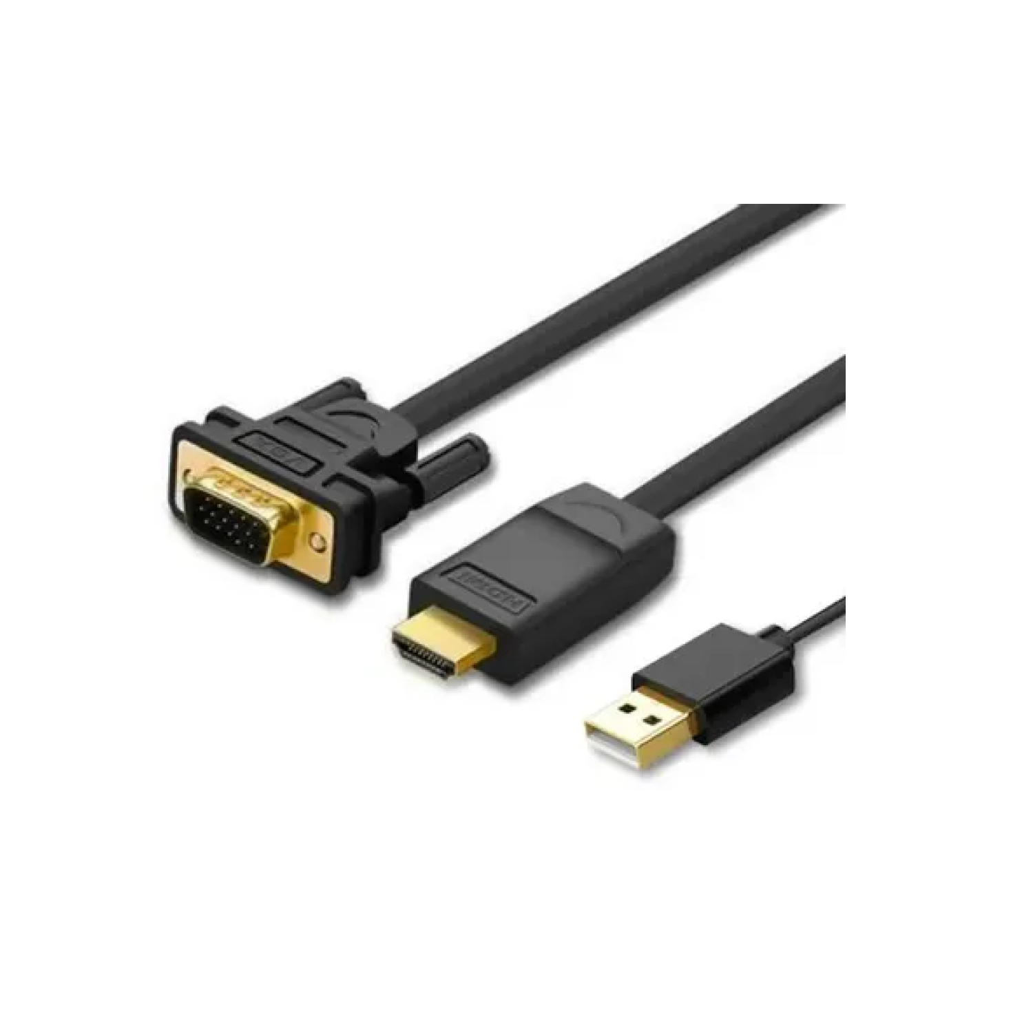 Кабель соединительный Ugreen HDMI - VGA, черный