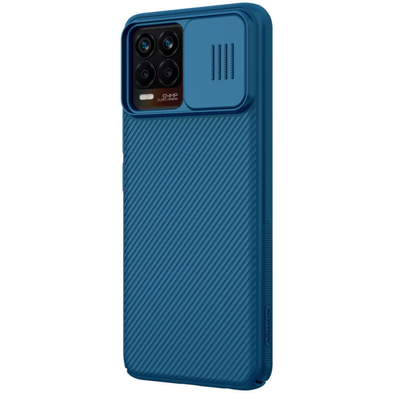 фото Накладка nillkin camshield case с защитой камеры для realme 8 pro (синий)