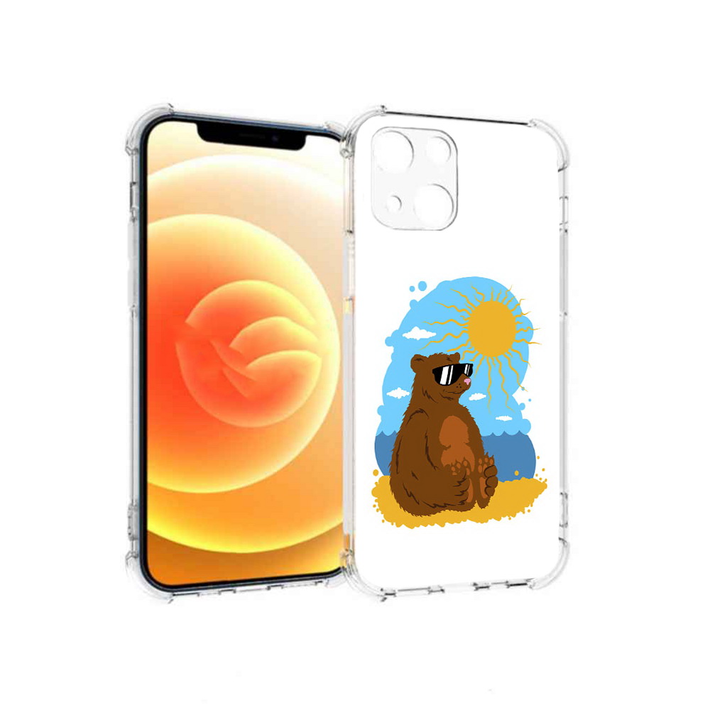 

Чехол MyPads Tocco для Apple iPhone 13 медведь на чиле (PT163239.611.468), Прозрачный, Tocco