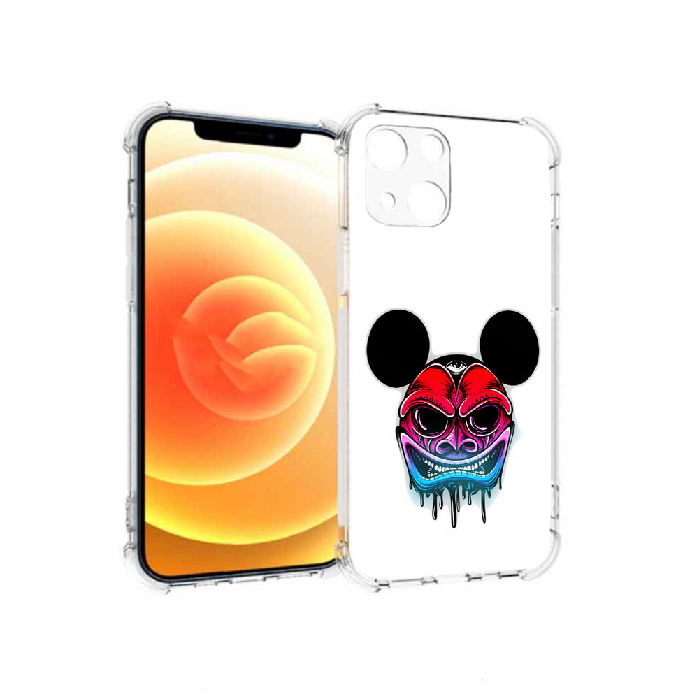 

Чехол MyPads Tocco для Apple iPhone 13 микки в маске (PT163239.611.473), Прозрачный, Tocco