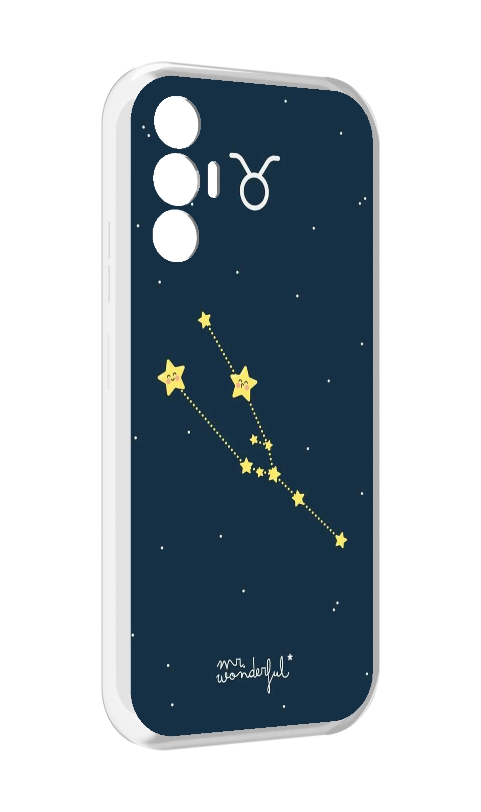 

Чехол MyPads знак-зодиака-телец-4 для Tecno Pova 3, Прозрачный, Tocco