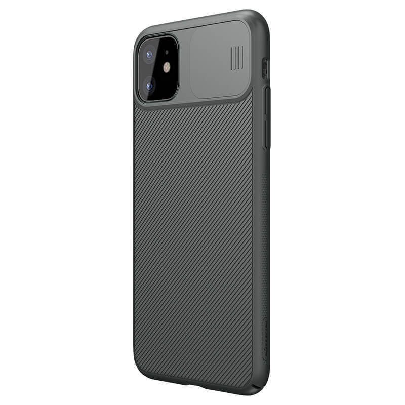 фото Накладка nillkin camshield case с защитой камеры для apple iphone 11 (серый)