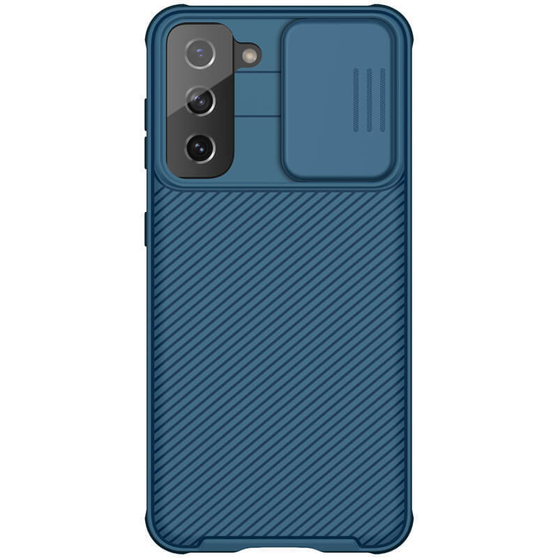 Накладка Nillkin CamShield Pro Case с защитой камеры для Samsung Galaxy S21 (синий)