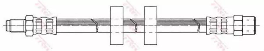 

Phb113_шланг тормозной передний и задний vw golf 1.0-2.2 80>