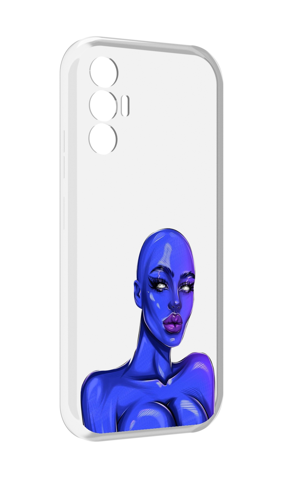

Чехол MyPads инопланетянка для Tecno Pova 3, Прозрачный, Tocco