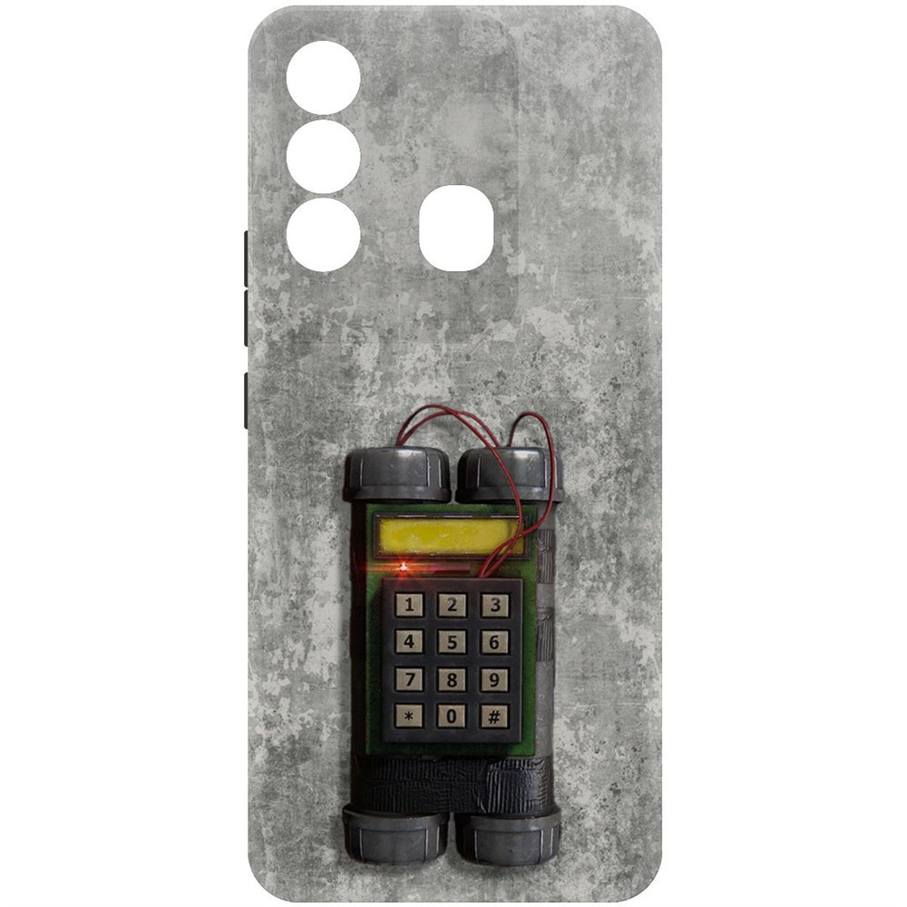 

Чехол-накладка Софт Cтандофф 2 - C4 для Itel P38 Pro, Черный, 417943