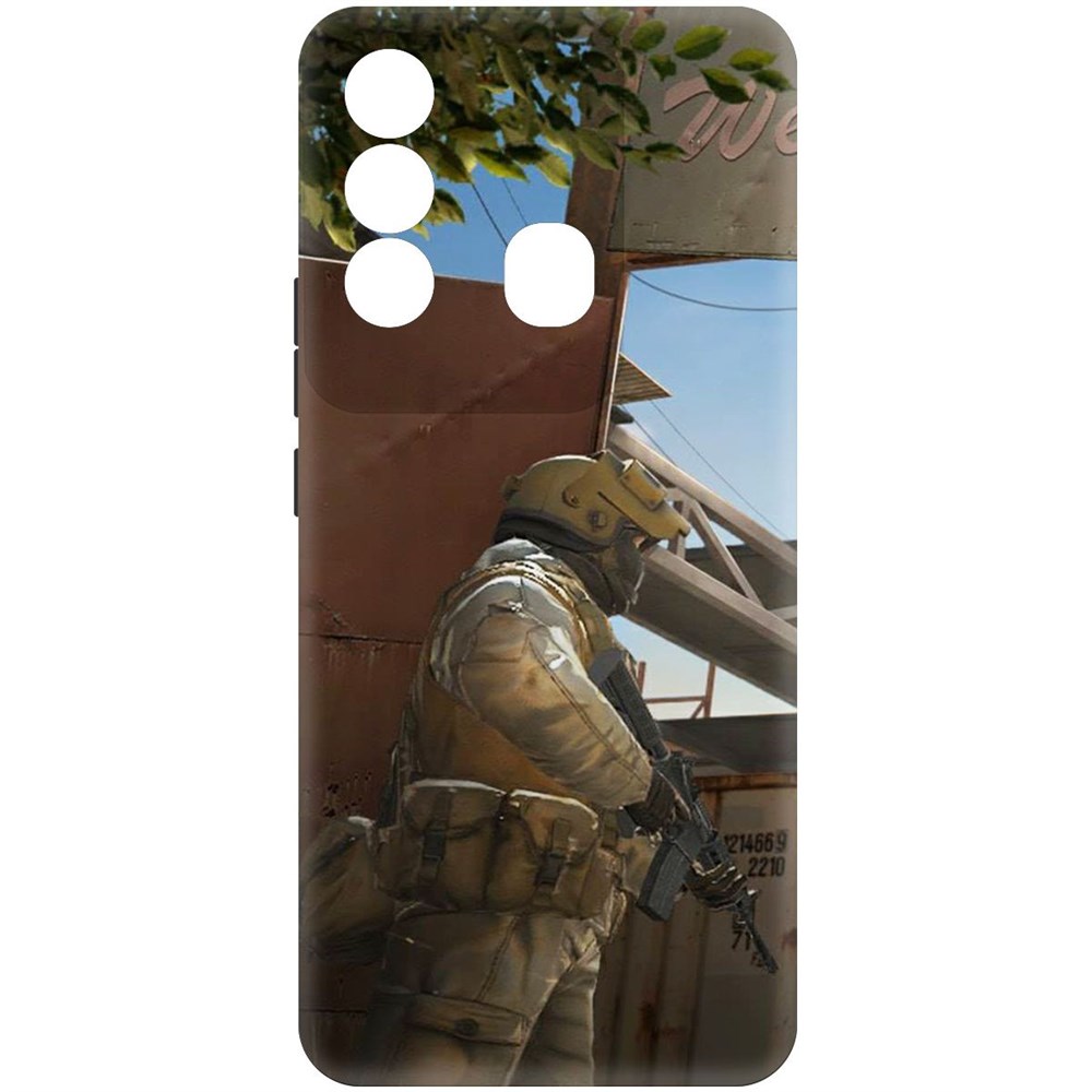 

Чехол-накладка Софт Cтандофф 2 - Rust для Itel P38 Pro, Черный, 417944