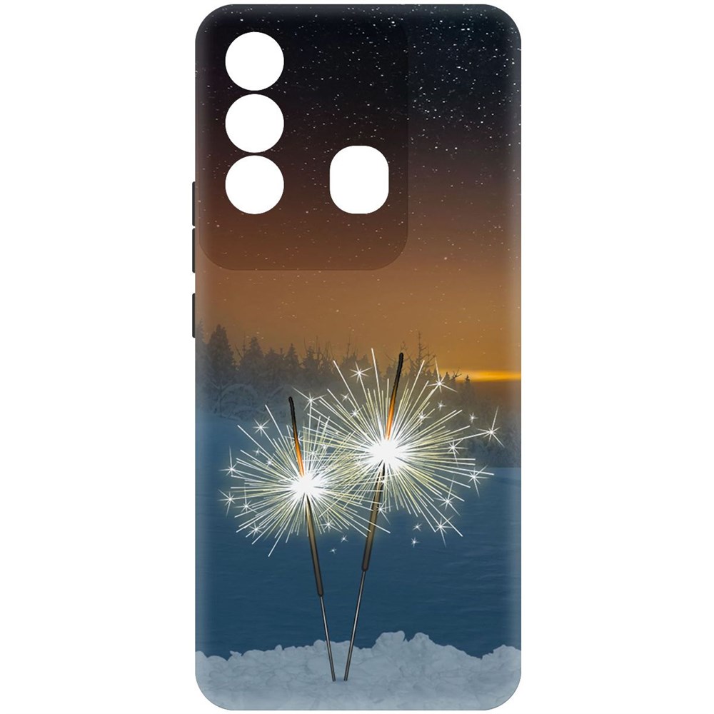 

Чехол-накладка Софт Бенгальский огонь для Itel P38 Pro, 417949