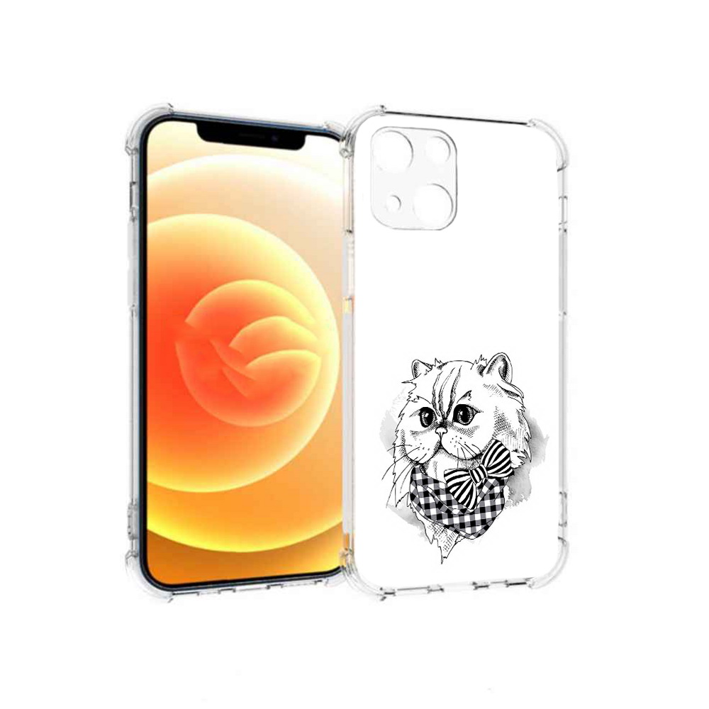 

Чехол MyPads Tocco для Apple iPhone 13 нарисованная красивая кошечка (PT163239.611.503), Прозрачный, Tocco