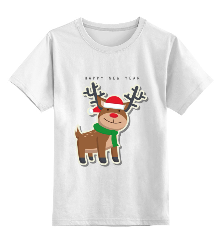 

Футболка детская Printio Happy new year цв. белый р. 164, Happy new year