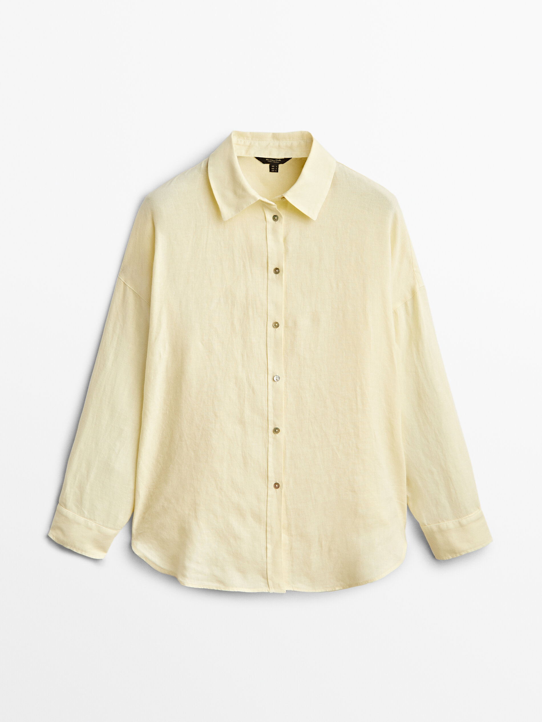 

Рубашка женская Massimo Dutti 05114512300 желтая M, 05114512300
