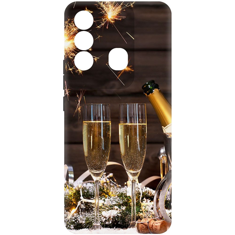 

Чехол-накладка Софт Игристое для Itel P38 Pro, 417961