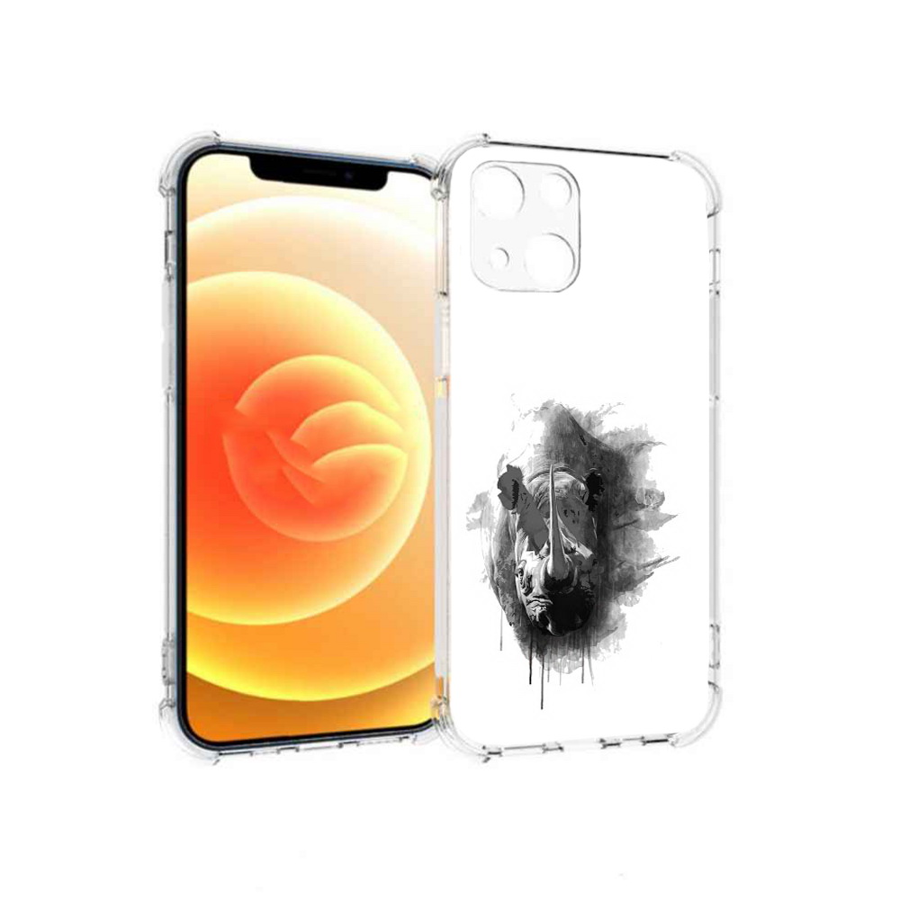 

Чехол MyPads Tocco для Apple iPhone 13 носорог (PT163239.611.523), Прозрачный, Tocco