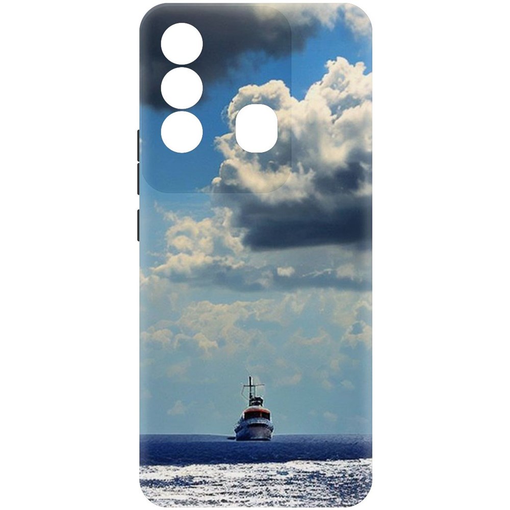 

Чехол-накладка Софт Море для Itel P38 Pro, Черный, 417989
