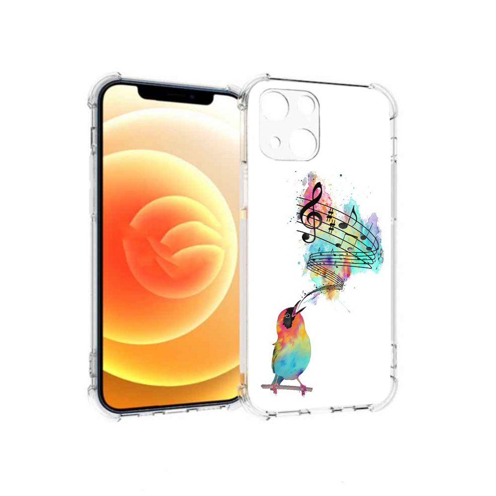 

Чехол MyPads Tocco для Apple iPhone 13 певчая птичка (PT163239.611.536), Прозрачный, Tocco