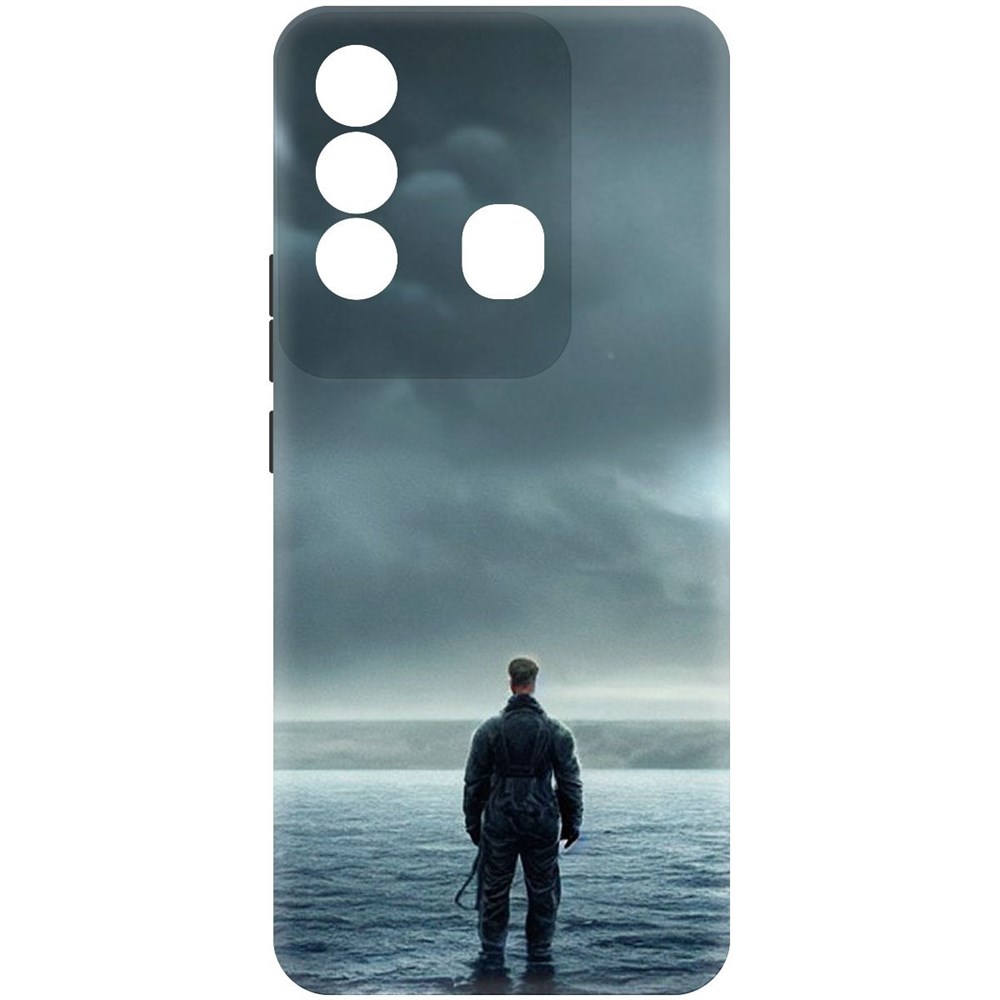 

Чехол-накладка Софт Наблюдатель для Itel P38 Pro, Черный, 417992