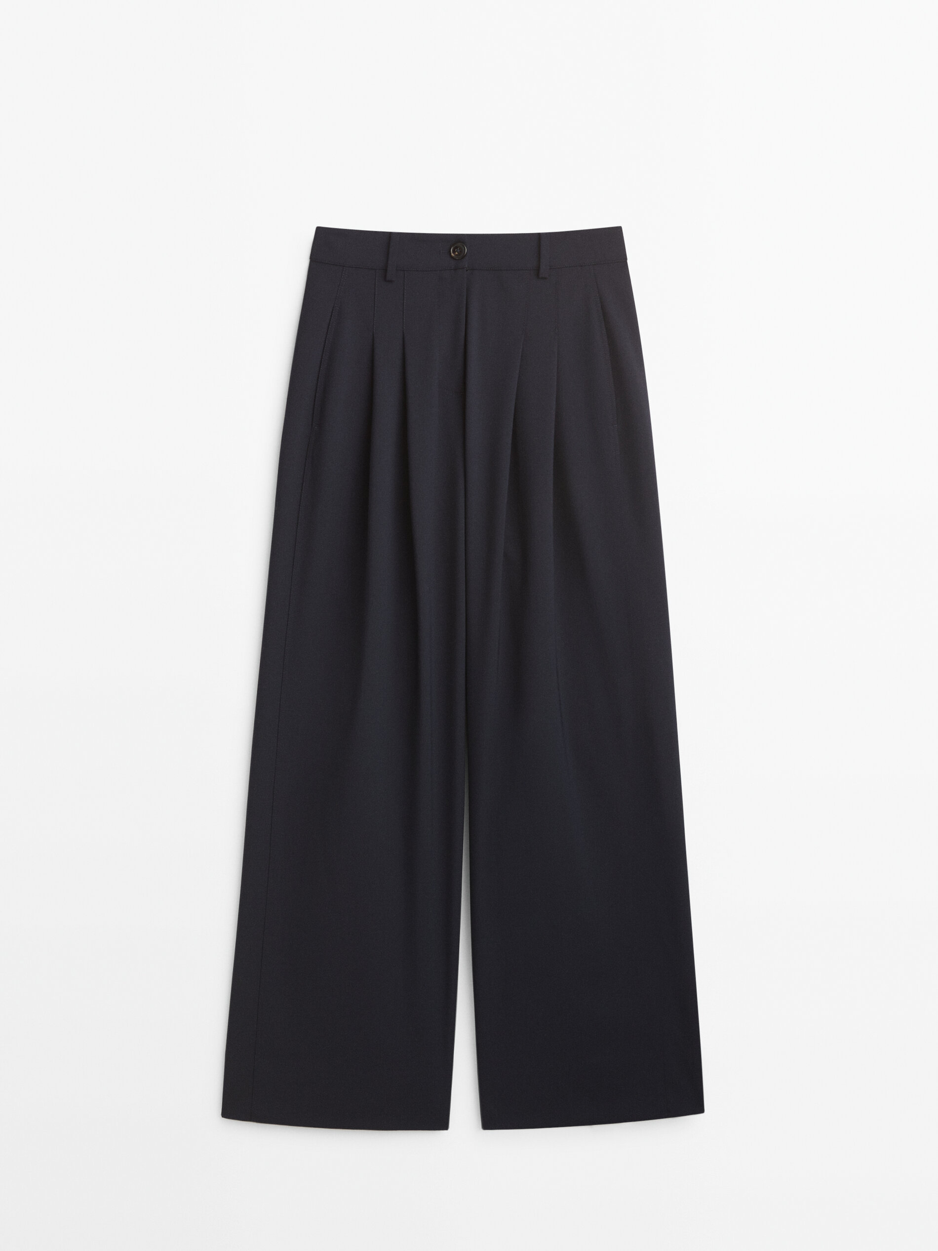 

Брюки женские Massimo Dutti 05068911401 синие 42, 05068911401