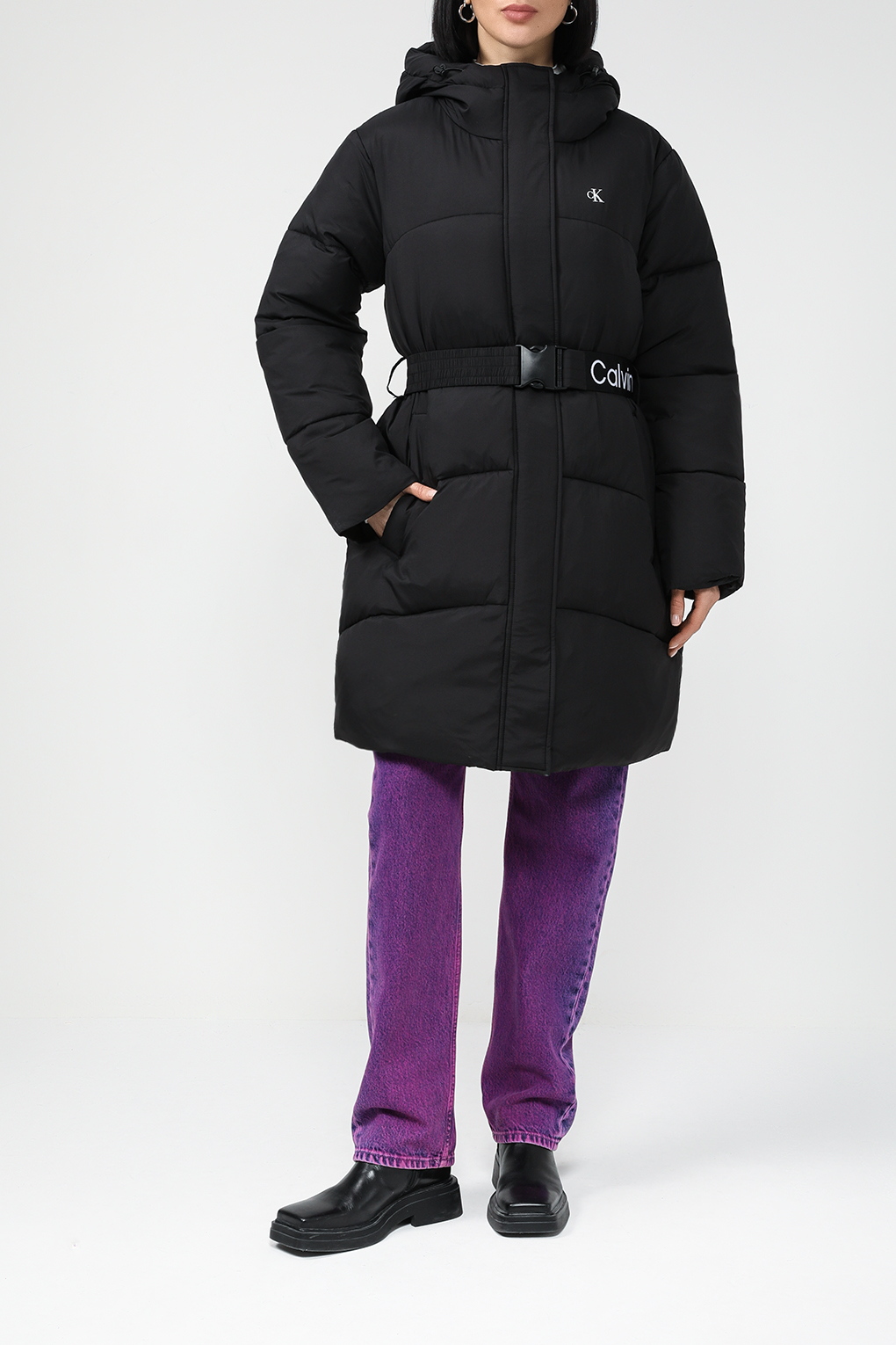 

Пальто женское Calvin Klein Jeans J20J221894 черное M, Черный, J20J221894