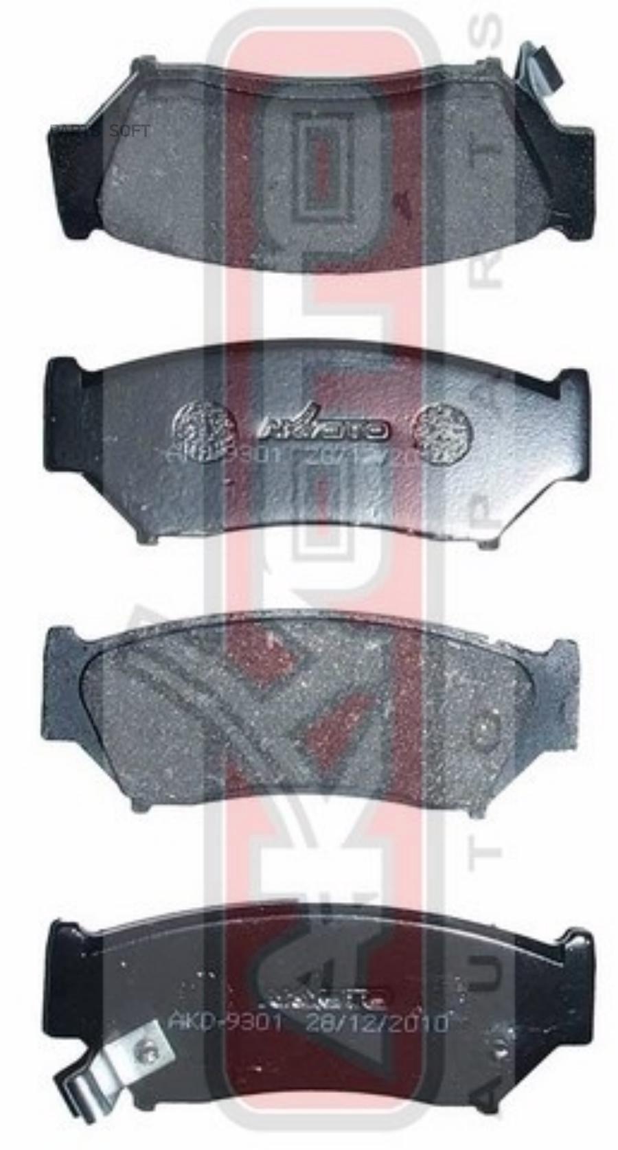 

Тормозные колодки Akyoto передние дисковые Akd9301