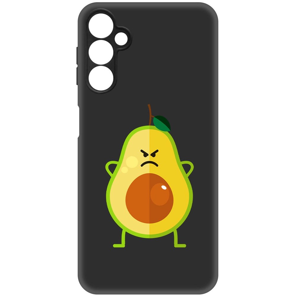

Чехол-накладка Софт Авокадо Сердитый для Samsung Galaxy A24 (A245), Черный, 418028