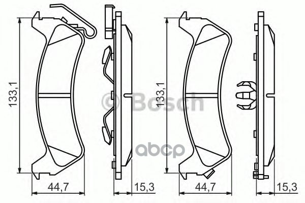 

Тормозные колодки Bosch задние 986494348