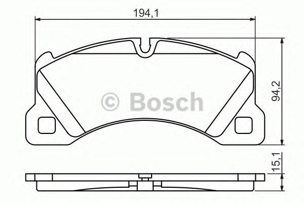 

Тормозные колодки Bosch передние дисковые 986494206