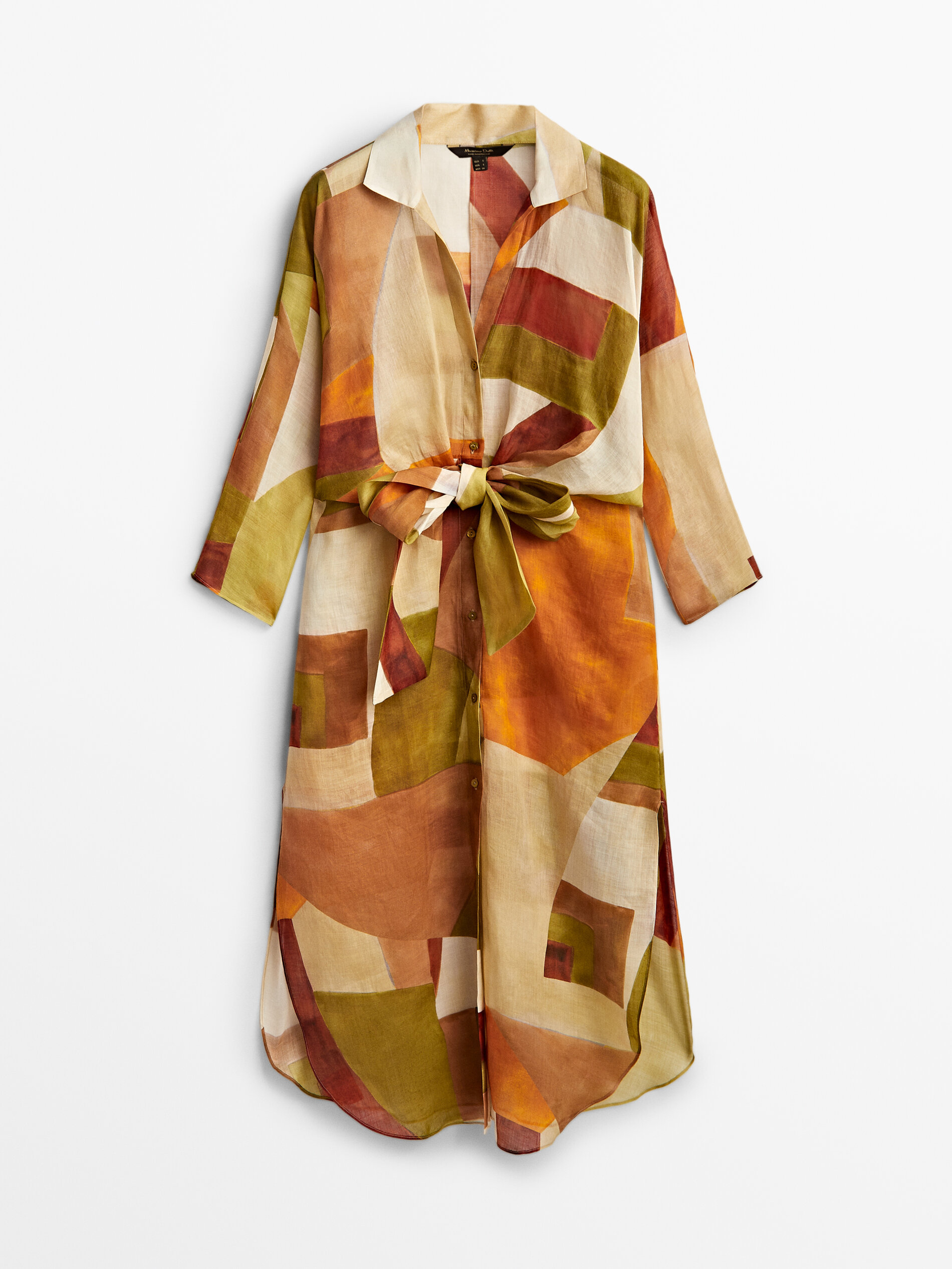 

Платье женское Massimo Dutti 06602804615 оранжевое S, 06602804615