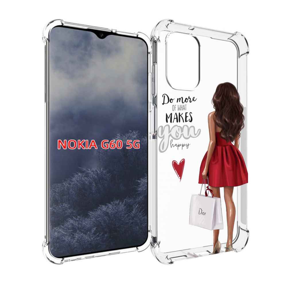 

Чехол MyPads Маленькие-радости женский для Nokia G60 5G, Прозрачный, Tocco