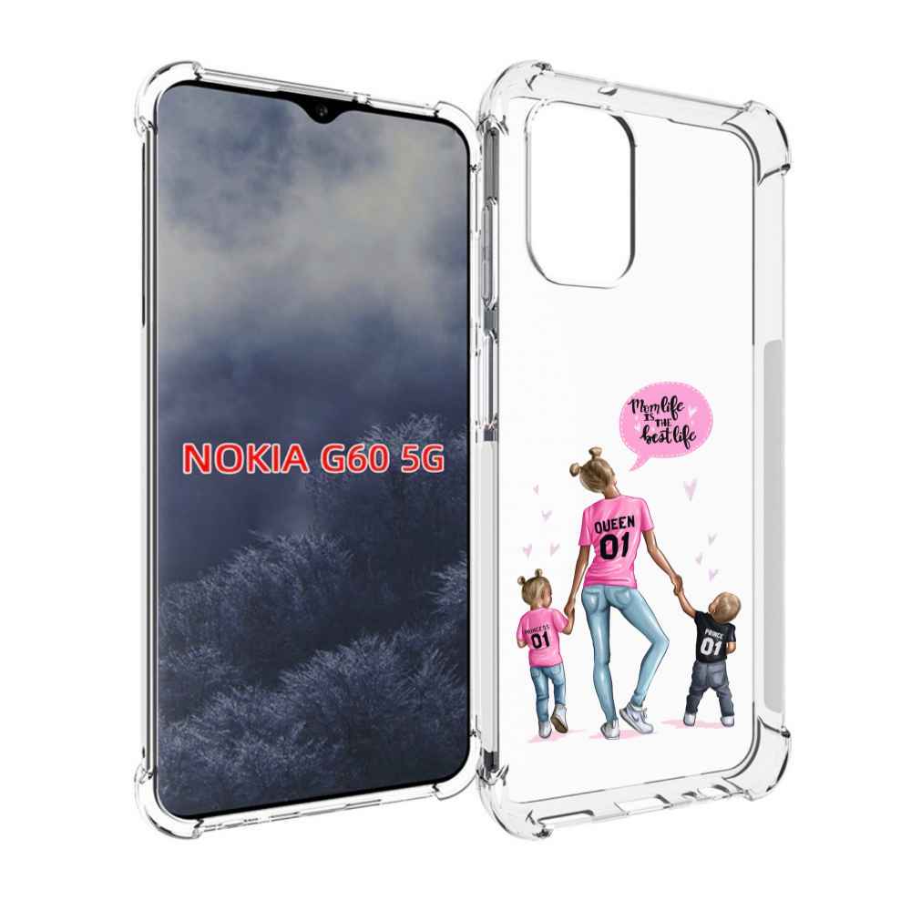 

Чехол MyPads Мама-королева женский для Nokia G60 5G, Прозрачный, Tocco