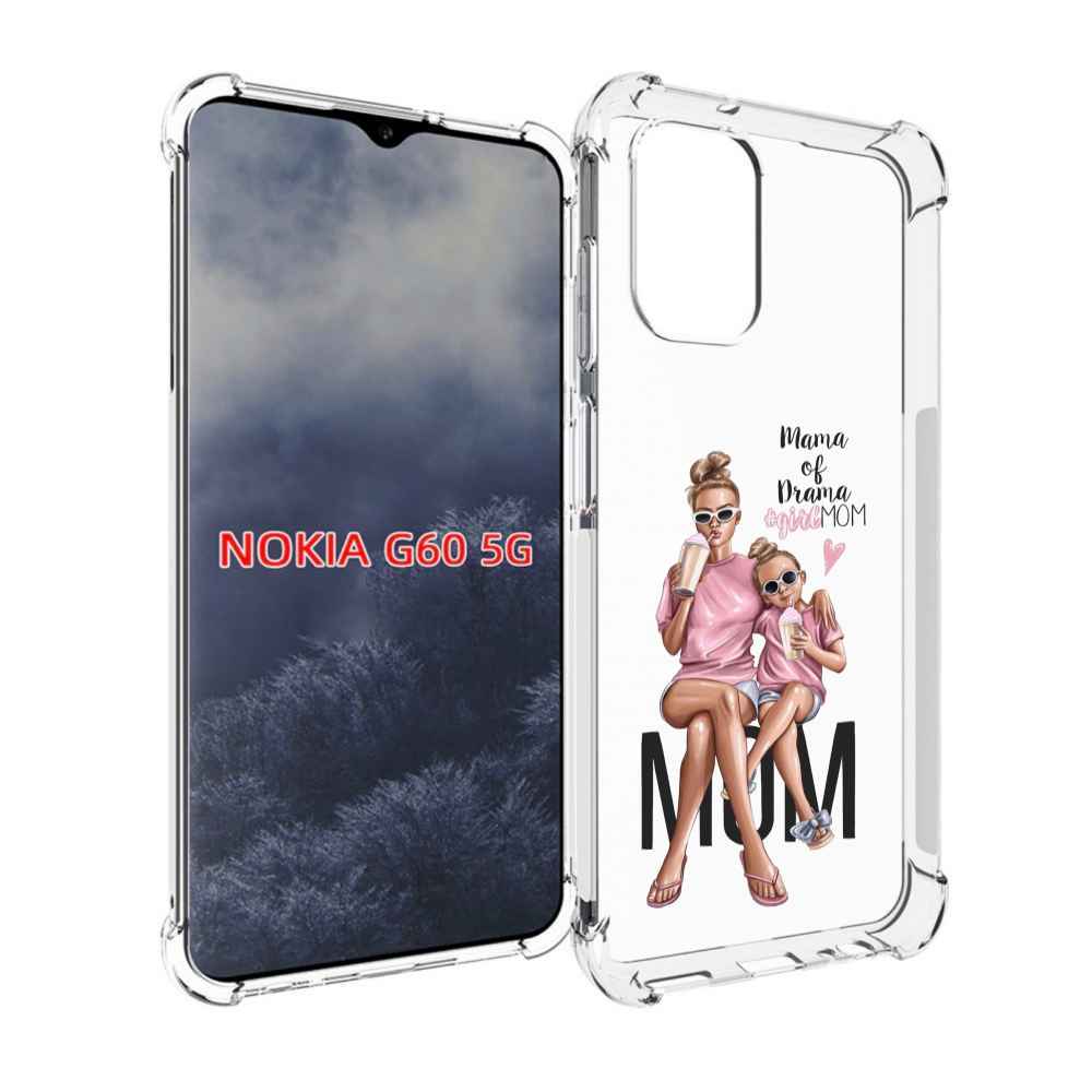 

Чехол MyPads Мама-мечты женский для Nokia G60 5G, Прозрачный, Tocco