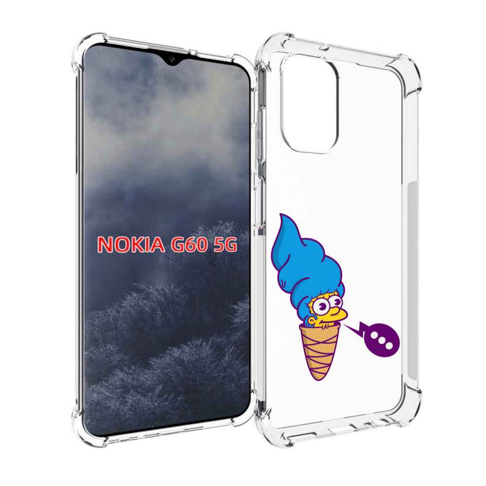 

Чехол MyPads Мардж-рожок для Nokia G60 5G, Прозрачный, Tocco