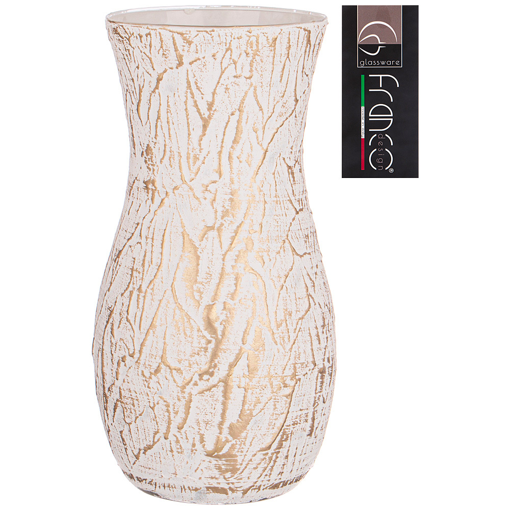 

Ваза claudia tailor gold white высота 26см