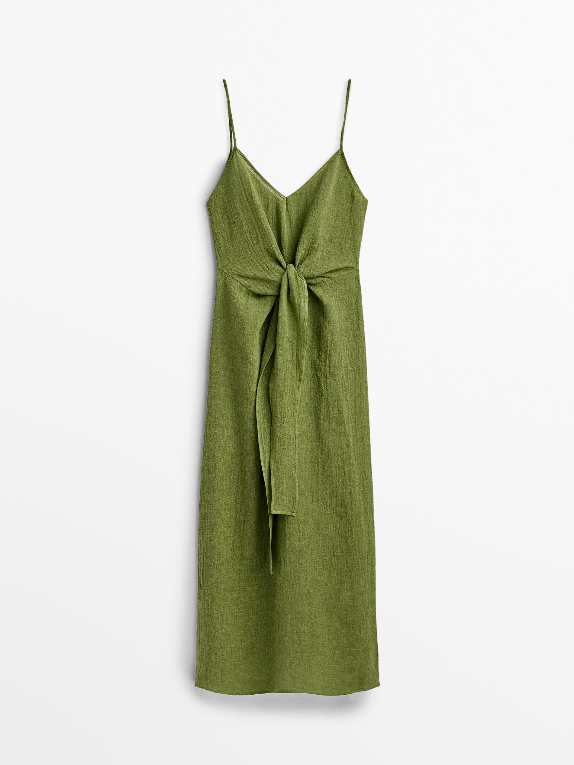 

Платье женское Massimo Dutti 06640704500 зеленое XS, 06640704500