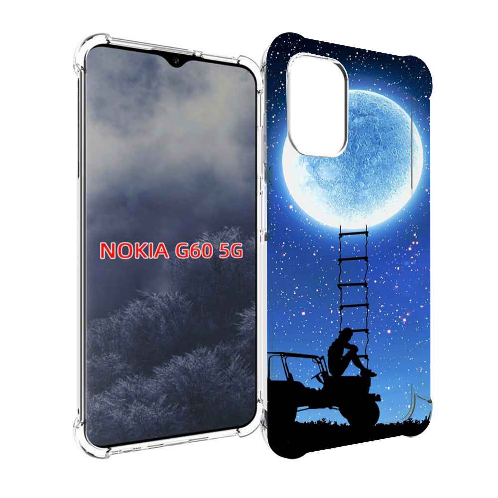 

Чехол MyPads Машина-на-лун для Nokia G60 5G, Прозрачный, Tocco