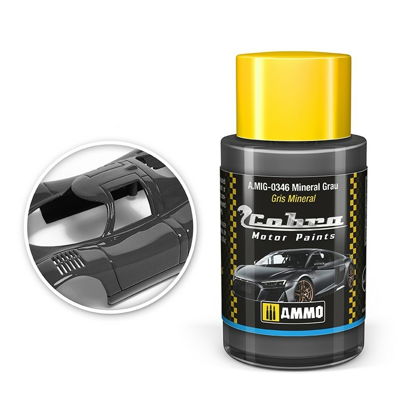 

Краска акриловая Ammo Mig Cobra Motor Mineral Grau AMIG0346х, Минерально-серый