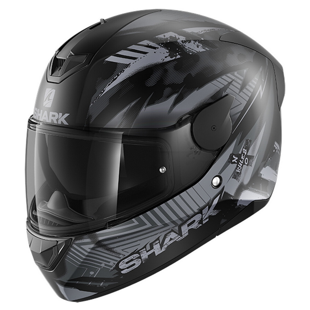 SHARK Мотошлем D-SKWAL 2 PENXA , цвет Черный Матовый/Серый Матовый, Размер XL