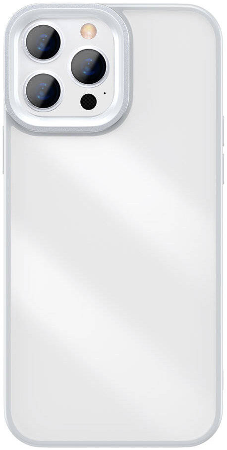 фото Чехол baseus crystal case pc/tpu для iphone 13 pro, цвет французский серый (arjt000413)