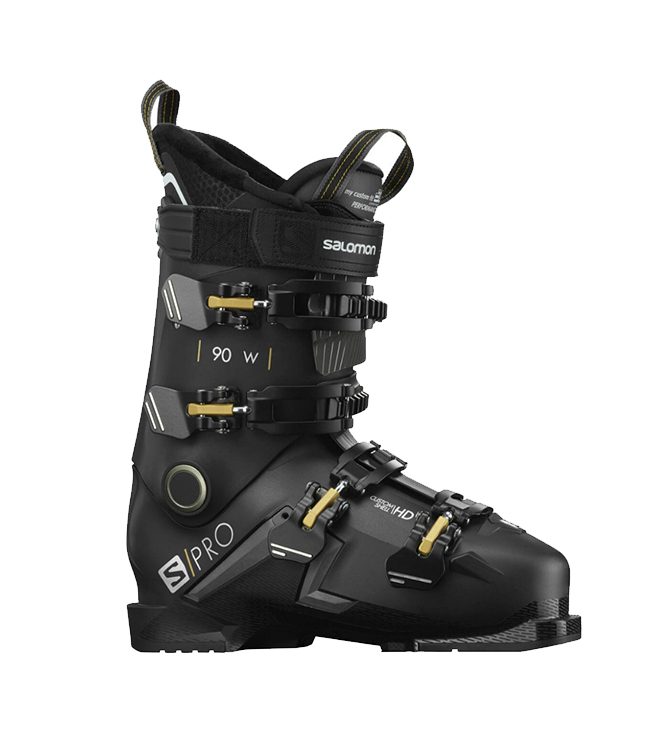 фото Горнолыжные ботинки salomon s/pro 90 w black/belluga/gold (20/21) (22.5)