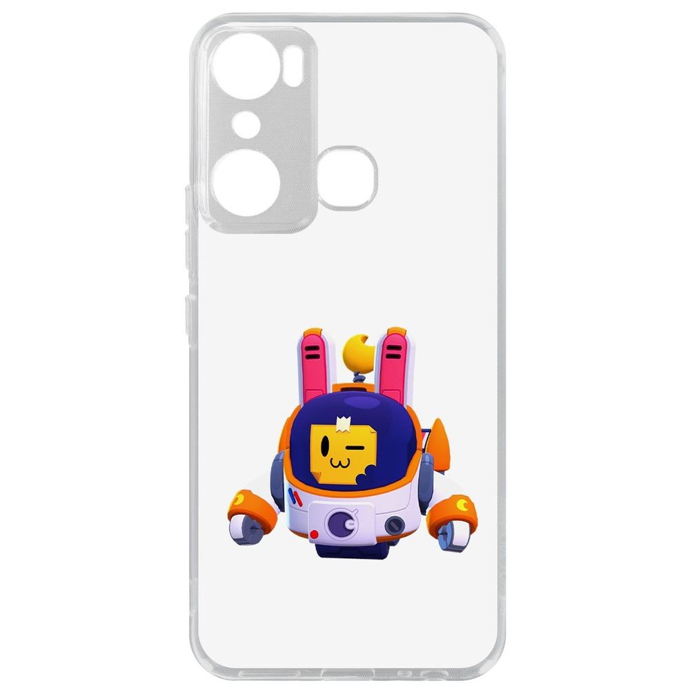 

Чехол-накладка Кейс Brawl Stars-Лунный Спраут для Infinix Hot 20i, Прозрачный