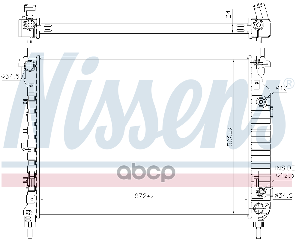 

Радиатор Двигателя Opel Antara (06-) 2.2 Cdti Nissens арт. 606256, 606256