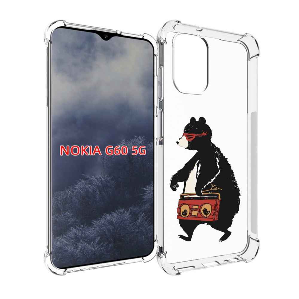 

Чехол MyPads Музыкальный медведь для Nokia G60 5G, Прозрачный, Tocco